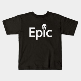 Epic action typography design Kids T-Shirt